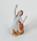 Sexy Mermaid Lady Woman Figurine Aquarium Decor Porcelain Ceramic Vtg Old Japan