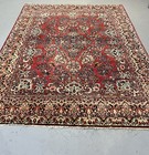 7 10x9 11 Antique Vintage Sarouk Circa 1920 Estate Rug  Professionally Washed