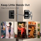 2 Pack Fridge Lock Freezer Lock With 4 Key For Child Safety Refrigerator Locks