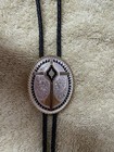 Montana Silversmiths Western Bolo Tie Black Braided Cord Silver Tone