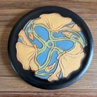 Antique California Faience Art Nouveau Arts   Crafts Ceramic Flower Tile Poppies