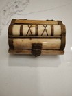 Oldantique Finish Vintage Camel Bone And Brass Jewelry Trinket Box Lined