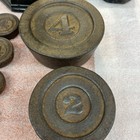 Vintage Cast Iron Balance Scale With Weights