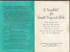Booklet  A Pamphlet For Small Boys And Girls  Christian Science Publishing 1948