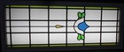 Pretty Abstract Large Old English Leaded Stained Glass Window