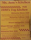 Sale-sale-sale  1950s Toy Kitchen  Wolverine wizard Toy  Appliances  5  1950s