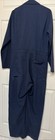 Red Kap Mens Action Back Coverall Workwear Zip Up Blue Size 40 L - Ls