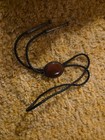 Vintage Carnelian Sterling Silver Bolo Tie Southwestern Western Gem Stone