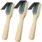 3 Pcs Dance Shoe Brush Suede Sole Wire Ballroom Dance Shoe Cleaner Half Cover