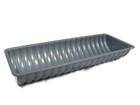 Rehrucken Cake Pan Mold Gray Ribbed Almond Nonstick 