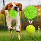4 5    Heavy Duty Squeaky Dog Balls Toys For Medium Large Dogs 4 Pack