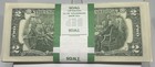 100 Consecutive Unc  2 Dollar Bills Full  200 Face Value Bep Strap Us Currency