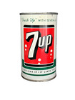 Seven-up 7up Soda Can 1962 Flat Top Pre-zip Black Lines Canadian 12oz