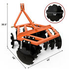 4 Ft Notched Disc Harrow Plow 3 Point Cat 0   1 For Kubota New Holland Tractors