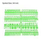 Felt Letter Board Letters Numbers Symbols 3 4 Inch Green Alphabet Changeable