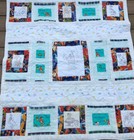 Baby Boy Or Girl Handmade Crib Quilt 39x44 Hand Embroidered Animals Clowns