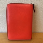 Kate Spade Orange Wellesley Leather Personal Agenda Planner