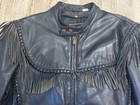 Harley Davidson Willie G Fringe Men s Black Leather Motorcycle Jacket-men s 48