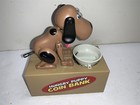 Spotted Dog Hungry Puppy Coin Piggy Bank 