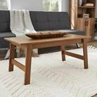 Traditional Wood Rectangle Coffee Table Living Room Indoor Storage Furniture New