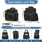 Best Insulated Lunch Bag For Men  Large Tactical Box Double Deck Expandable Soft