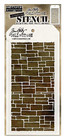 Tim Holtz Layering Stencils Brick Slate   Stone Concrete Wall Pattern Stampers