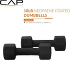 2 3 4 5 6 7 8 9 10 12 15lb Pair Neoprene Coated Dumbbell Hex Hand Weight  Black