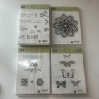 Lot Of 8 Retired Stampin  Up Stamp Sets - New   Used Rubber  Wood And Metal