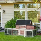 Wooden Chicken Coop  Outdoor Chicken Cage Poultry Hen House