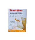  3 Pack  Box Of 72 Trashrac 5 Gal Trash Bags Handle Tie   87072