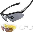 Rockbros Polarized Cycling Sunglasses Sports Glasses With 5 Interchangeable Lens