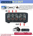 3 In 2 Out Rca Stereo Audio Switch Input Signal Source Switcher Selector Splitte