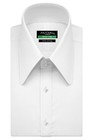 Men s Vintage High Long Round Pointed Collar White Shirt 1930 s Goodfellas Style