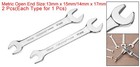 2pcs Double Open End Wrench 13mm X 15mm 14mm X 17mm Metric U-shaped Spanner