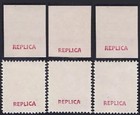 Gb6  6 Pieces Of 1851 Gb Qv Prince Consort Essay Gummed Reproduction Stamp Sv
