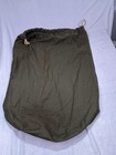 Vintage 1950 Us Military Army Barracks Bag Laundry Sack Green Canvas Korean War