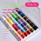 42 Color Sewing Thread Kit Polyester Hand Machine Sewing Kit Needles Set Multi
