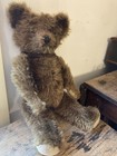 Antique 20    Mohair Jointed Teddy Bear With Glass Eyes