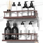 2 Pack Shower Caddy Organizer Rack Rust Proof Adhesive Hooks No Drill Storage Us