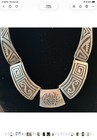 Beautiful Vintage 5-panel Overlay Necklace- Created By Greg Thorne Signed