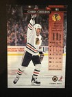 1995-96 Donruss Chris Chelios Signed Card 91 Blackhawks Autograph Auto