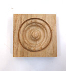 Solid Red Oak Corner Rosettes 10 Pieces 1 2  X 2 1 2  X 2 1 2  New