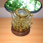 Antique Brass Nautical Gimbal Compass Vintage Ship Gimballed For Gift Item
