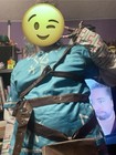 Link Cosplay Set The Legend Of Zelda Blue Tunic  Cape  Belt  Bag Cosplay