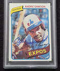 1980 Andre Dawson Signed Topps All-star Card-hall Of Fame-chicago Cubs-psa