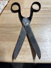 Vintage Clauss Hammer Forged Curved Upholstery Shears Scissors No  4208