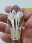 Nice 3 Inch Art Glass Wine Bottle Stopper Vintage