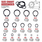 Snap Ring Assortment 150 Pcs 15 Size Metric Steel External Retaining C Clips Kit