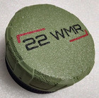 22 Wmr Ammo Box Holds 55 cartridges  Lid Screws On  Green   Black 3d Printed 