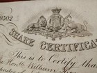 Uk 1865 Share Certificate Oriental Bank Royal Charter 25 Sterling Bond Loan
